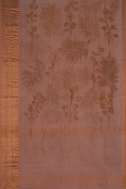 Image of Mangalgiri Silk Caramel Brown Saree