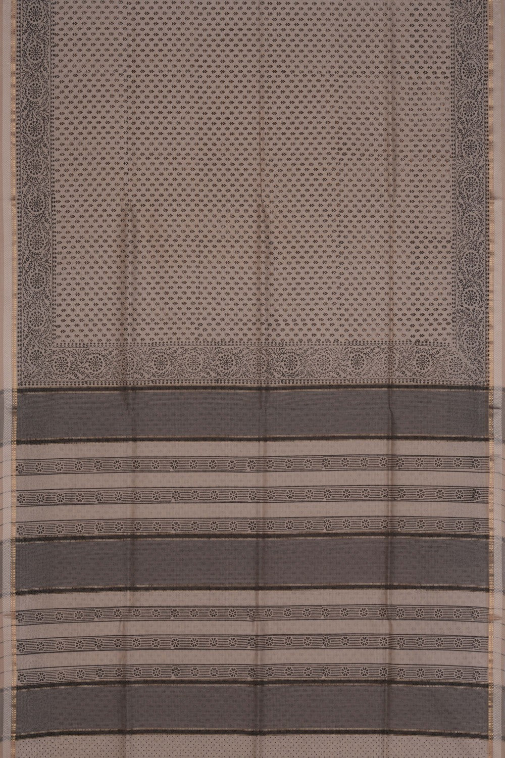 Maheshwari Cotton Silk Off-White Saree