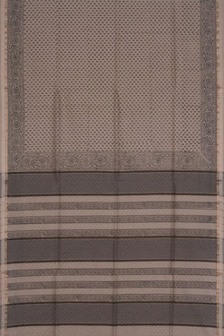 Image of Maheshwari Cotton Silk Off-White Saree