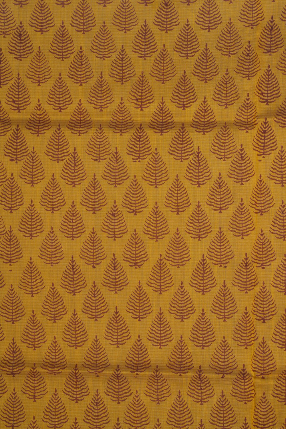 Maheshwari Cotton Silk Mustard Saree