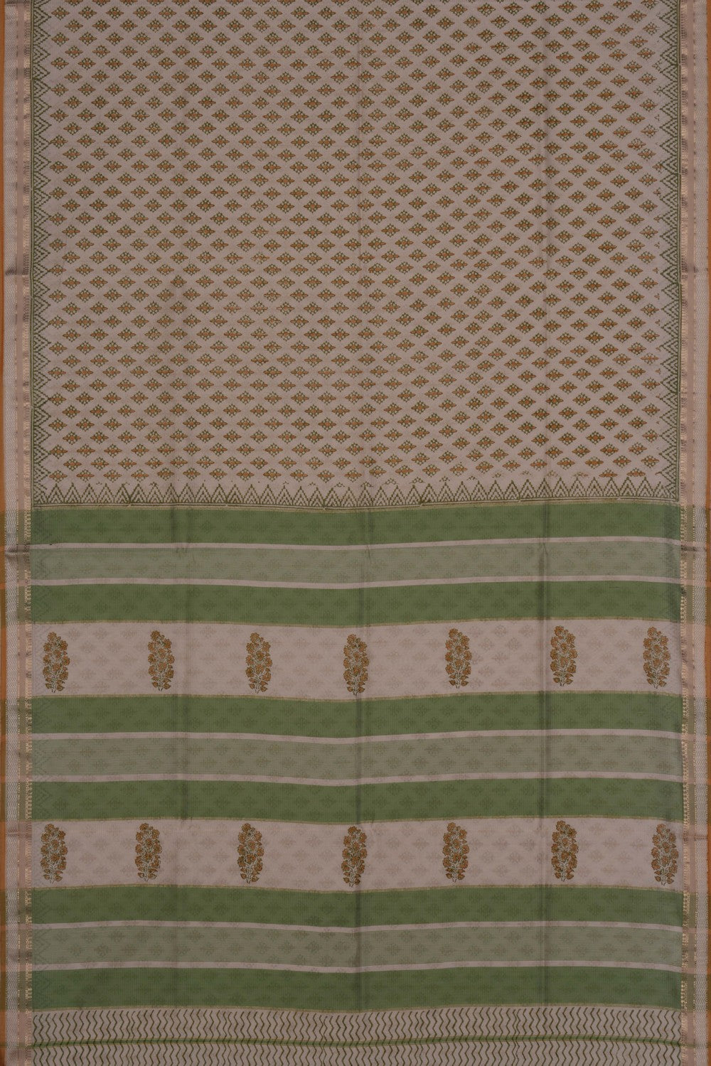 Maheshwari Cotton Silk Off-White Saree