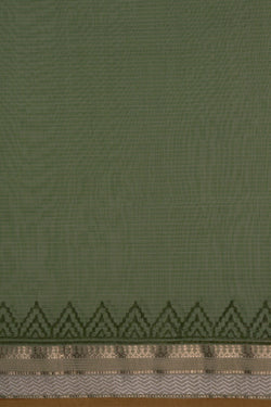 Image of Maheshwari Cotton Silk Off-White Saree