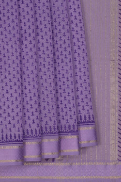 Image of Maheshwari Cotton Silk Purple Saree