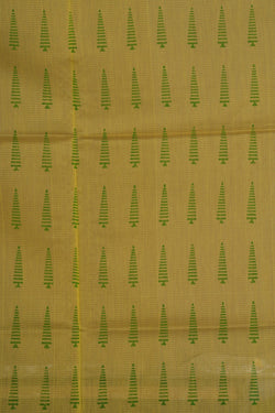 Image of Maheshwari Cotton Silk Spring Yellow Saree
