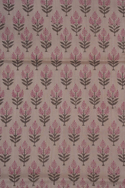 Image of Maheshwari Cotton Silk Off-White Saree
