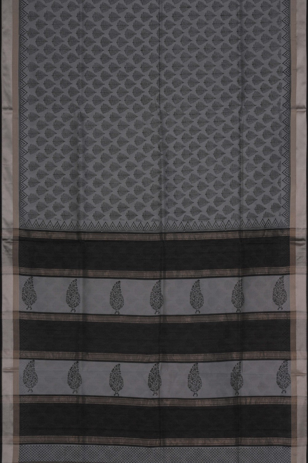 Maheshwari Cotton Silk Grey Saree