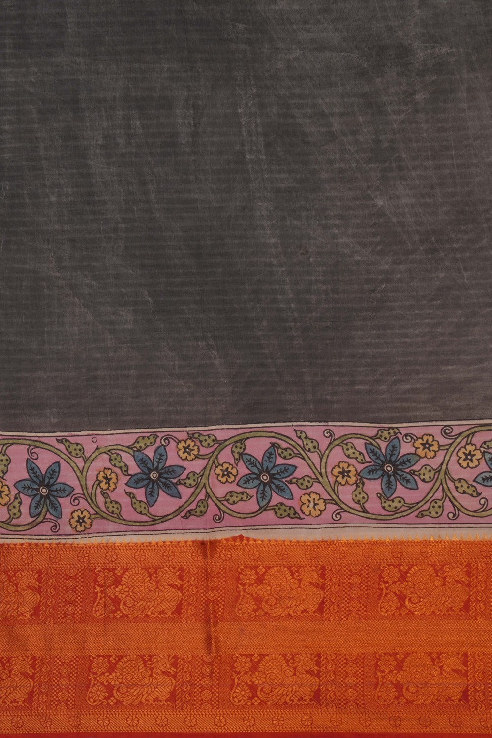 Image of Kalamkari Cream Saree
