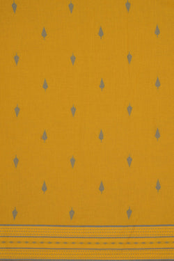 Image of Unstitched Suit Set Yellow Fabric (3 Pcs Set)