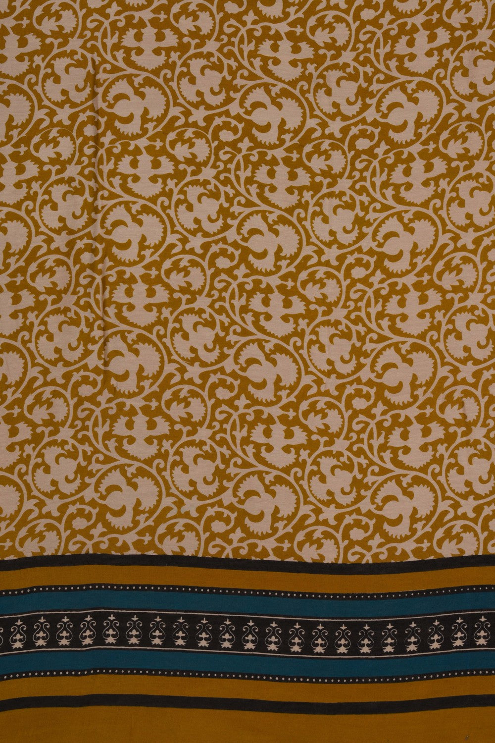 Unstitched Suit Set Green Fabric (3 Pcs Set)