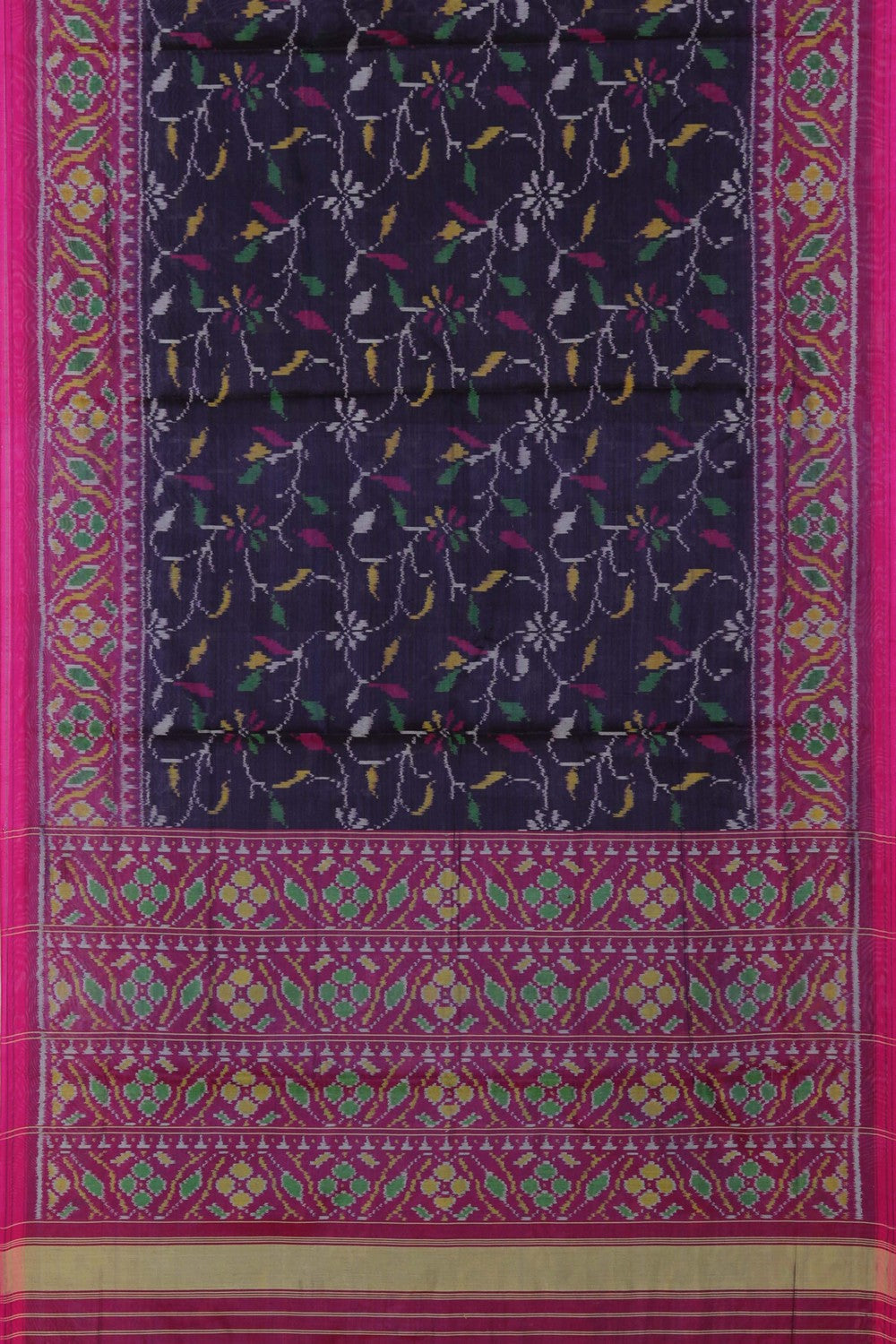 Image of Rajkot Patola Silk Purple Saree