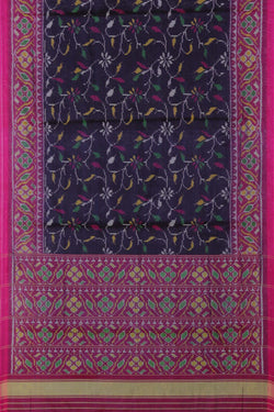 Image of Rajkot Patola Silk Purple Saree