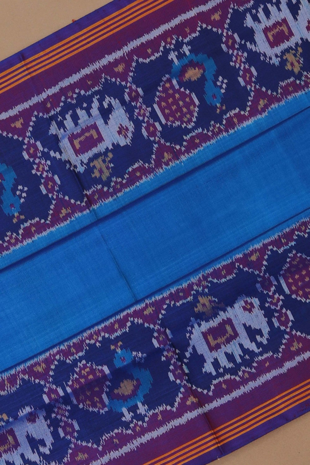 Image of Rajkot Patola Silk Green Saree