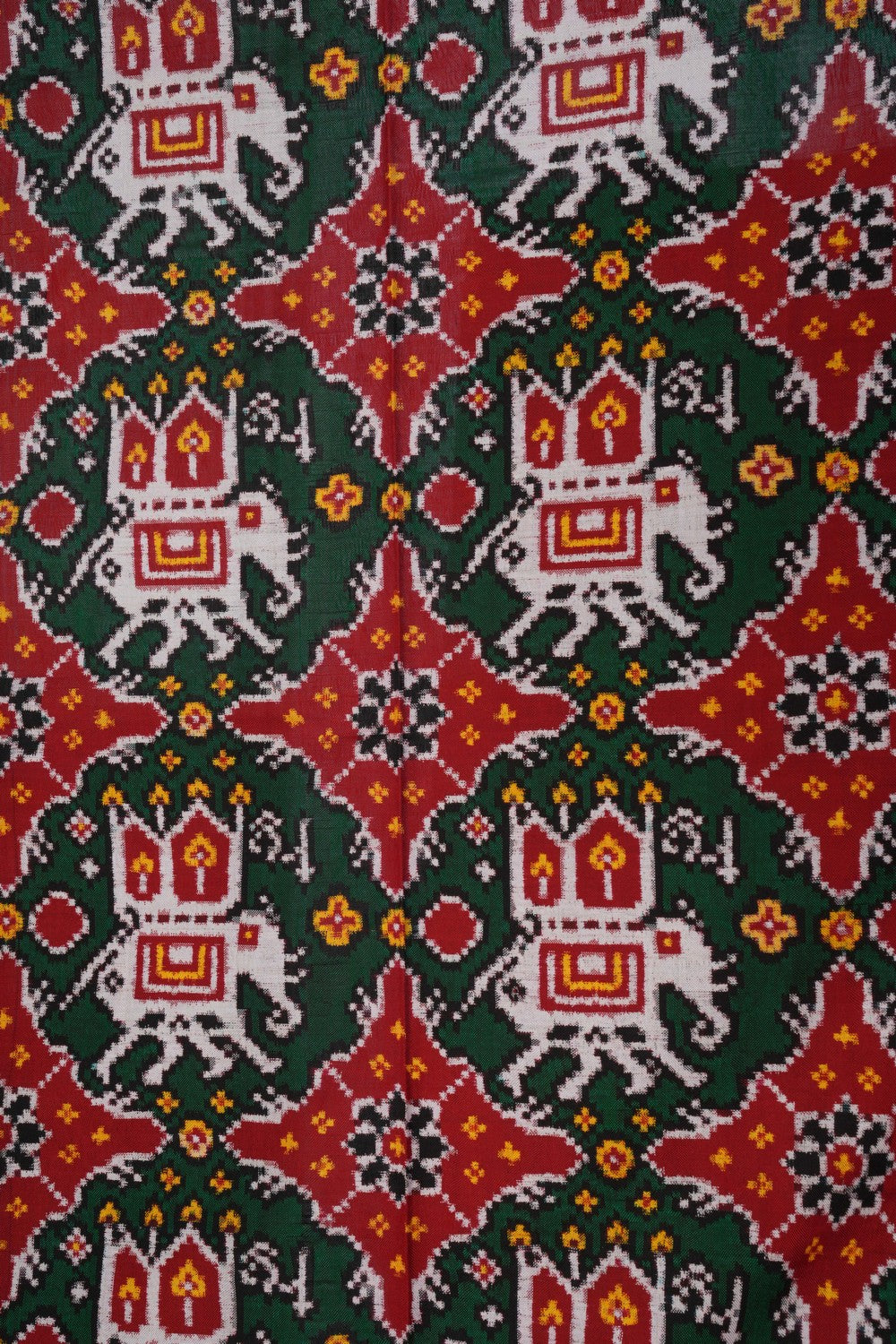 Rajkot Silk Green Saree