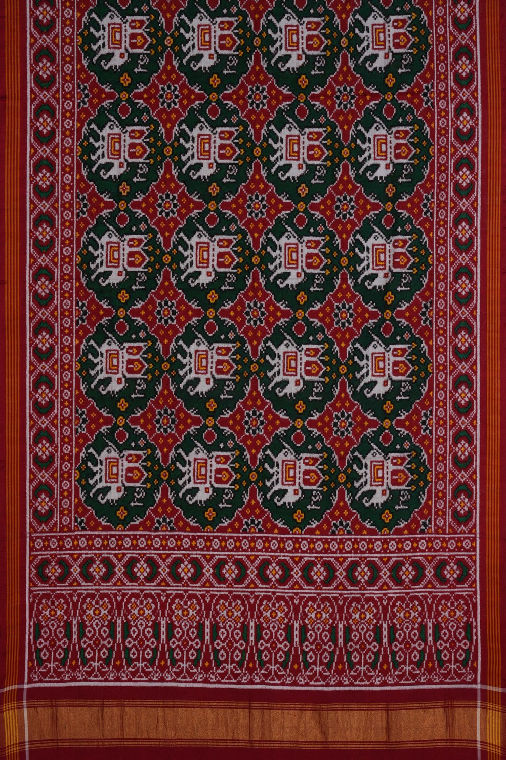 Image of Rajkot Silk Green Saree