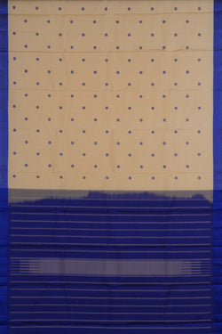 Image of Cream South Silk Saree