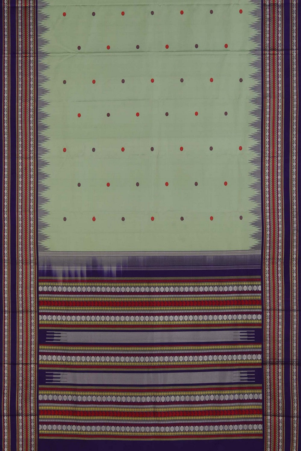 Elegant South Silk Saree with Rudraksha Border