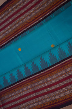 Image of Blue South Silk Saree