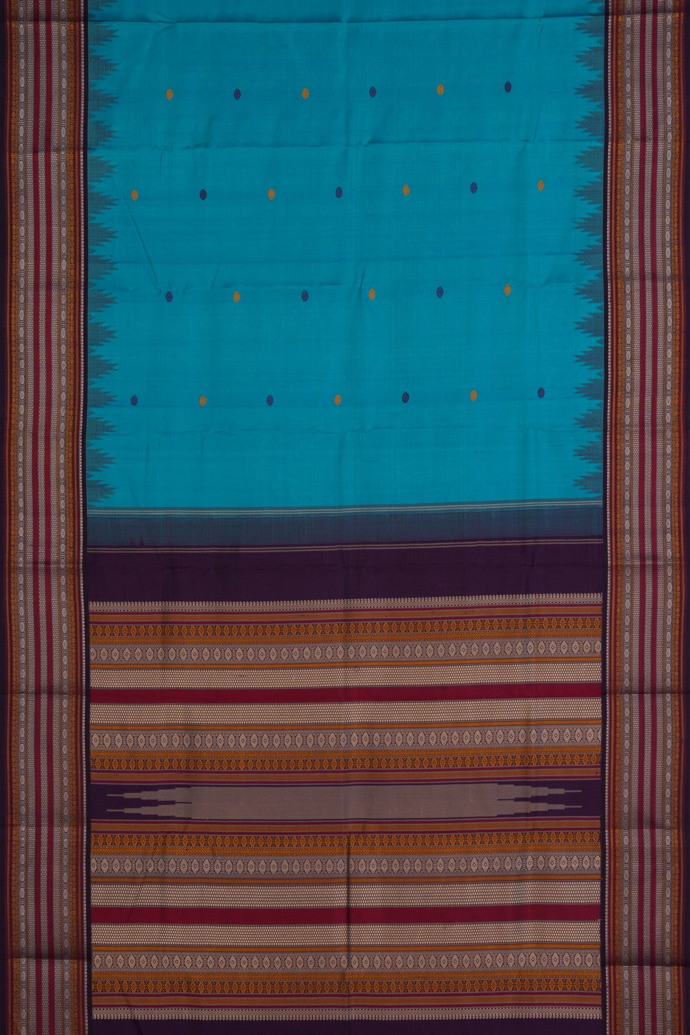 Image of Blue South Silk Saree