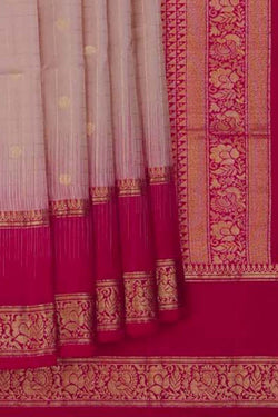 Image of Beige South Silk Saree