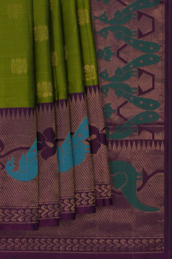 Image of South Silk Green Saree