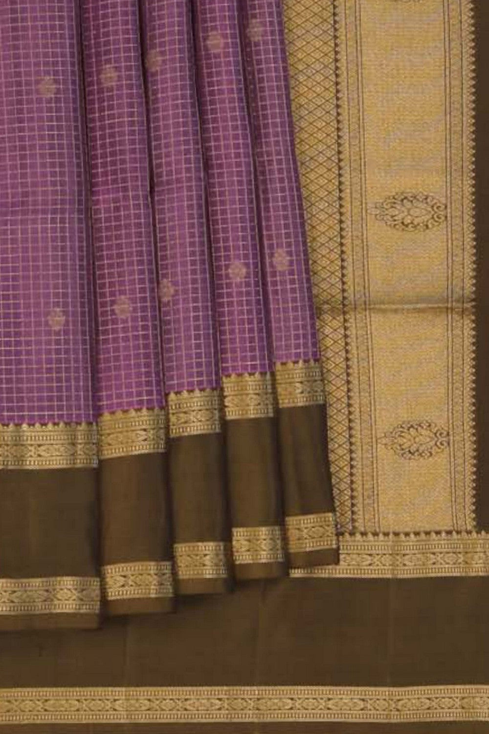 South Silk Purple Saree