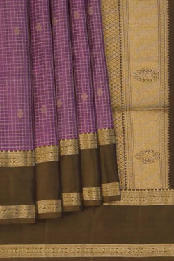 Image of South Silk Purple Saree