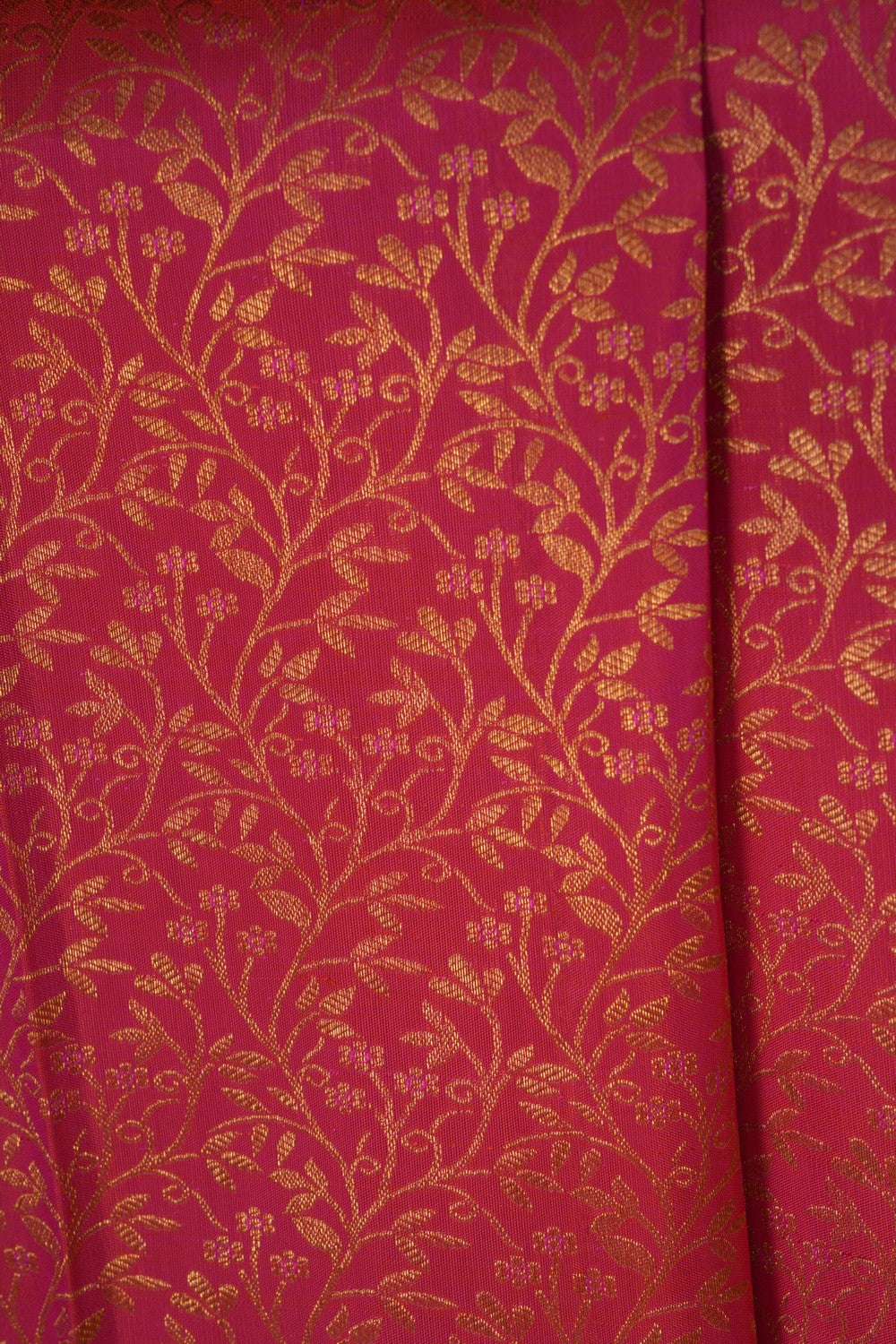 Kanchipattu Brocade Coral Pink Saree