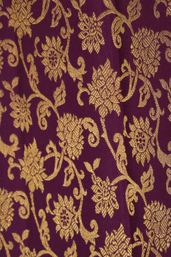 Image of Kanchipattu Brocade Violet Saree