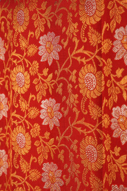 Image of Red Brocade Kanchipattu Saree