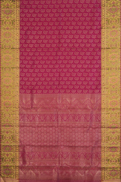 Image of Kanchipattu Brocade Pink Saree