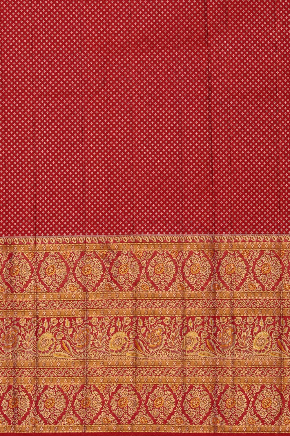 Image of Turquoise Green Brocade Kanchipattu Saree