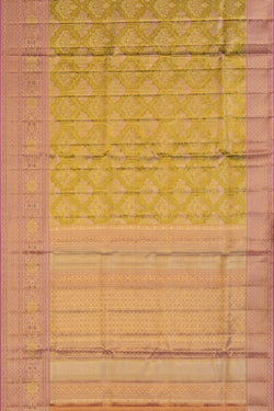 Image of Gold Tissue Brocade Kanchipattu Saree