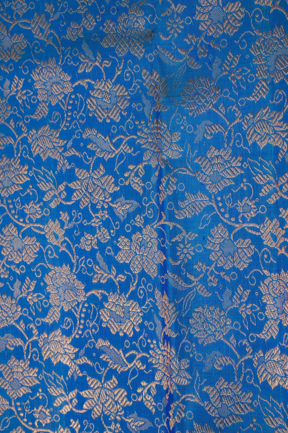 Blue Brocade Kanchipattu Saree