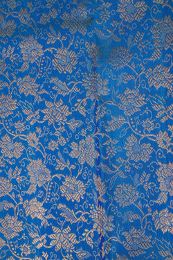 Image of Blue Brocade Kanchipattu Saree