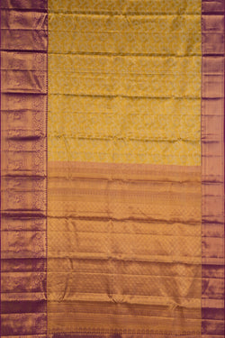Image of Gold Tissue Brocade Kanchipattu Saree