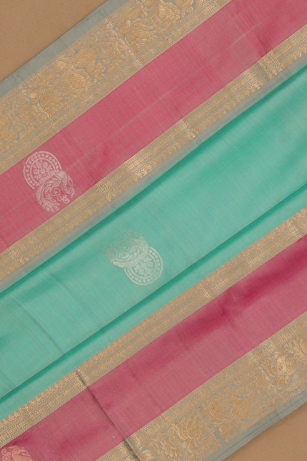 Image of South Silk Sage Green Saree