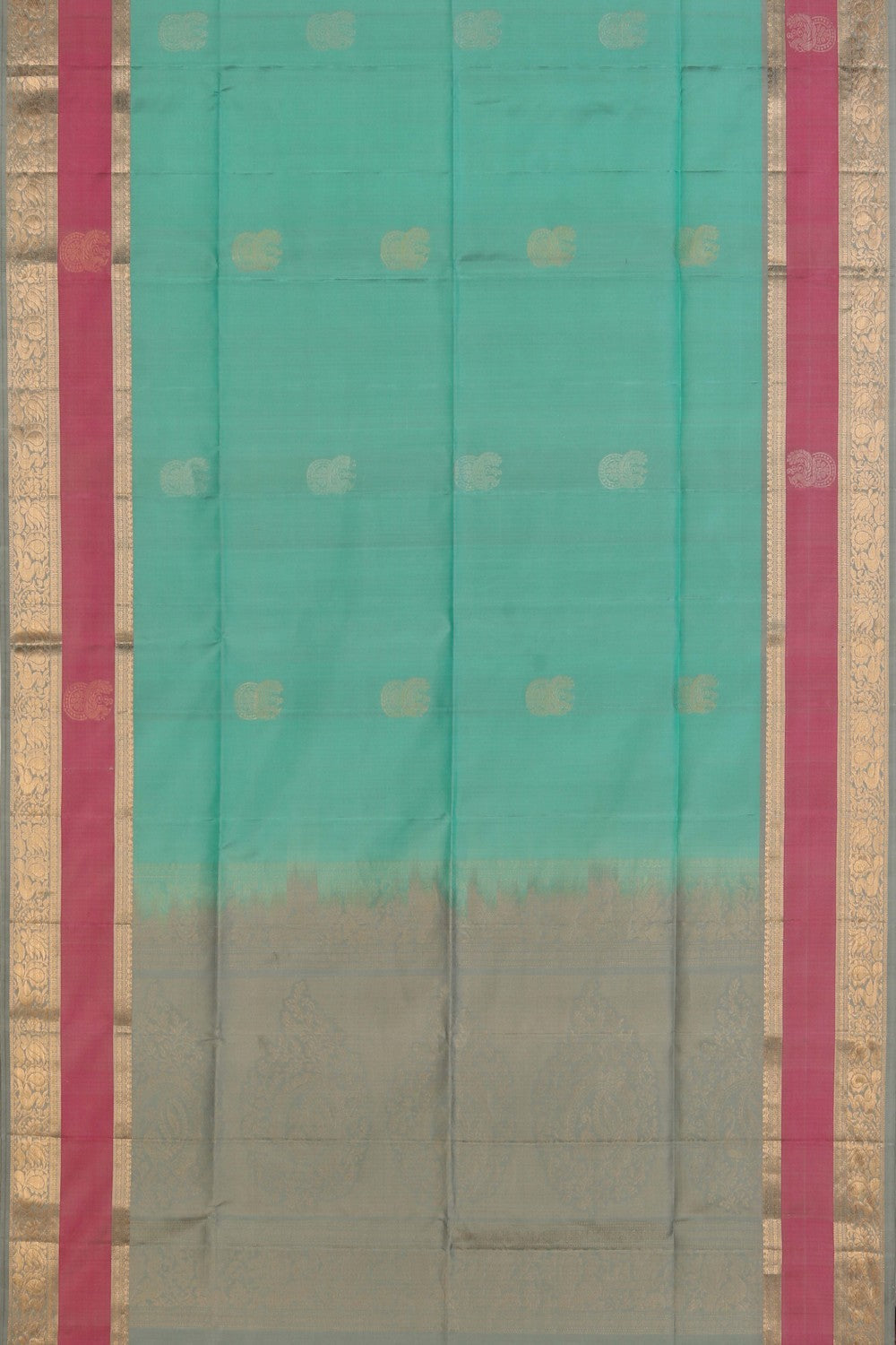 Image of South Silk Sage Green Saree