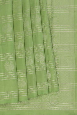Image of South Silk Aqua Green Saree