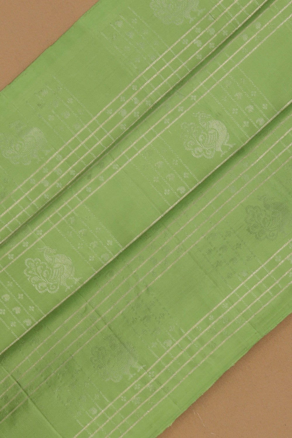 Image of South Silk Aqua Green Saree