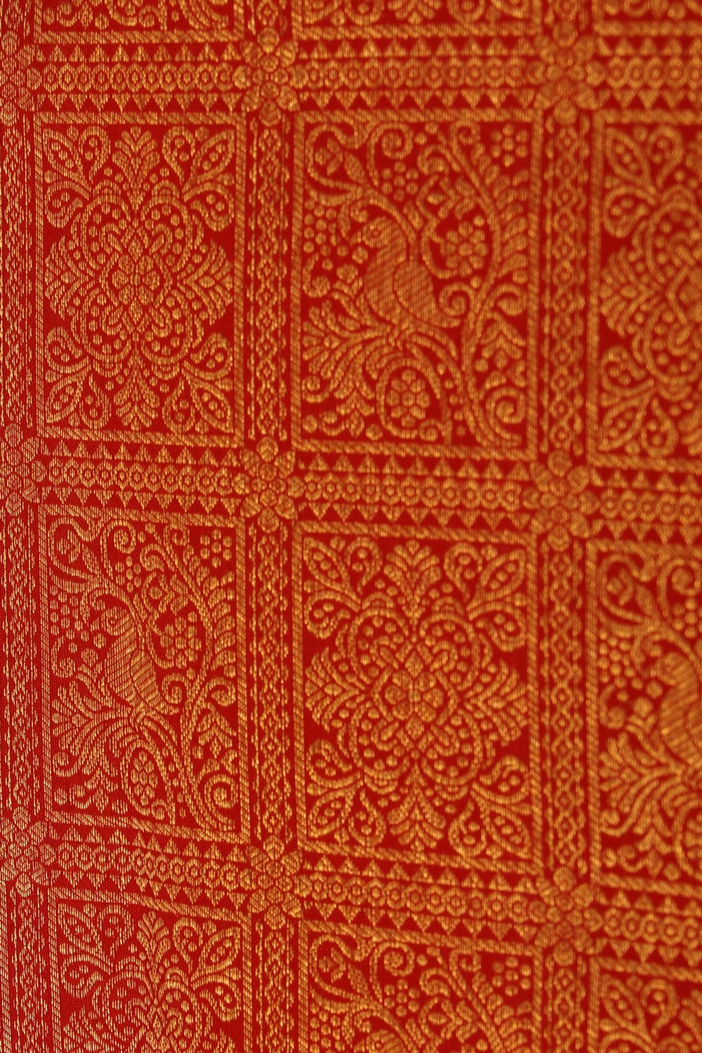 Image of Red Brocade Kanchipattu Saree