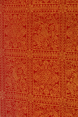 Image of Red Brocade Kanchipattu Saree