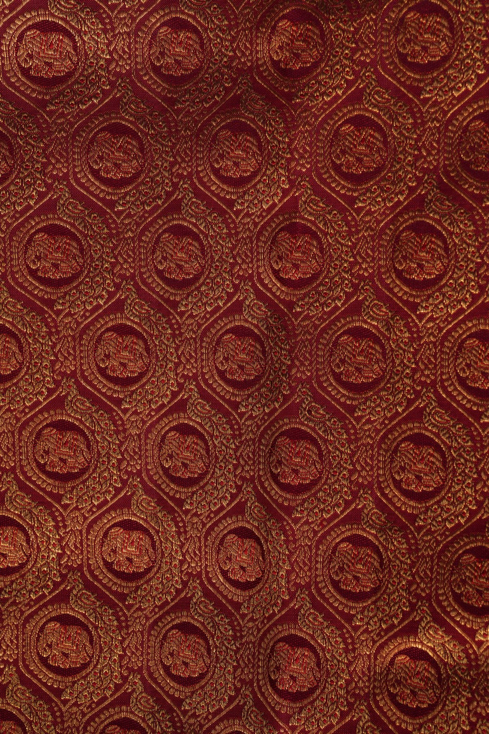Image of Kanchipattu Brocade Maroon Saree
