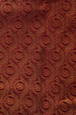 Image of Kanchipattu Brocade Maroon Saree