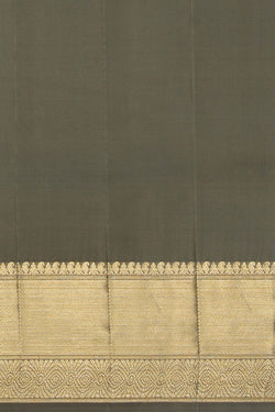 Image of Kanchipattu Brocade Grey Saree