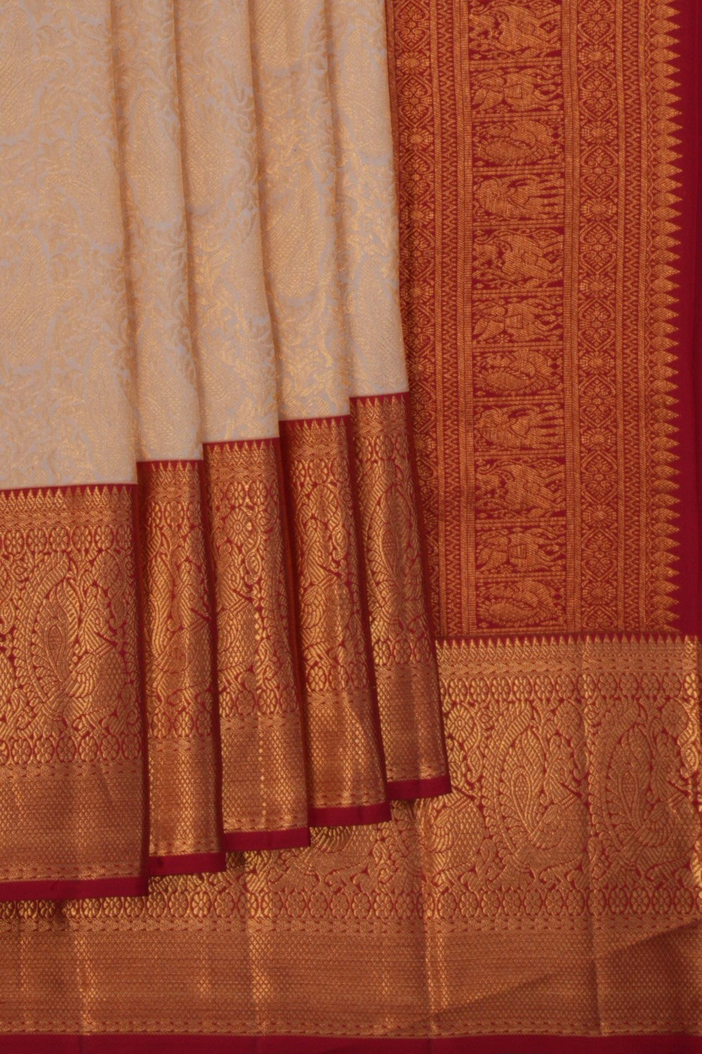 Gold Tissue Brocade Kanchipattu Saree