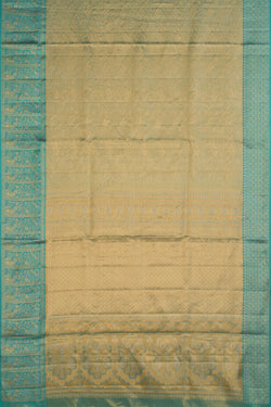 Image of Kanchipattu Tissue Brocade Gold Saree