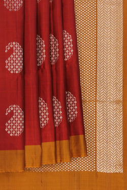 Image of Maroon South Silk Saree