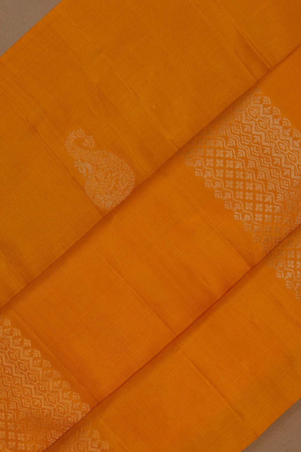 Image of Sunlit Yellow South Silk Saree