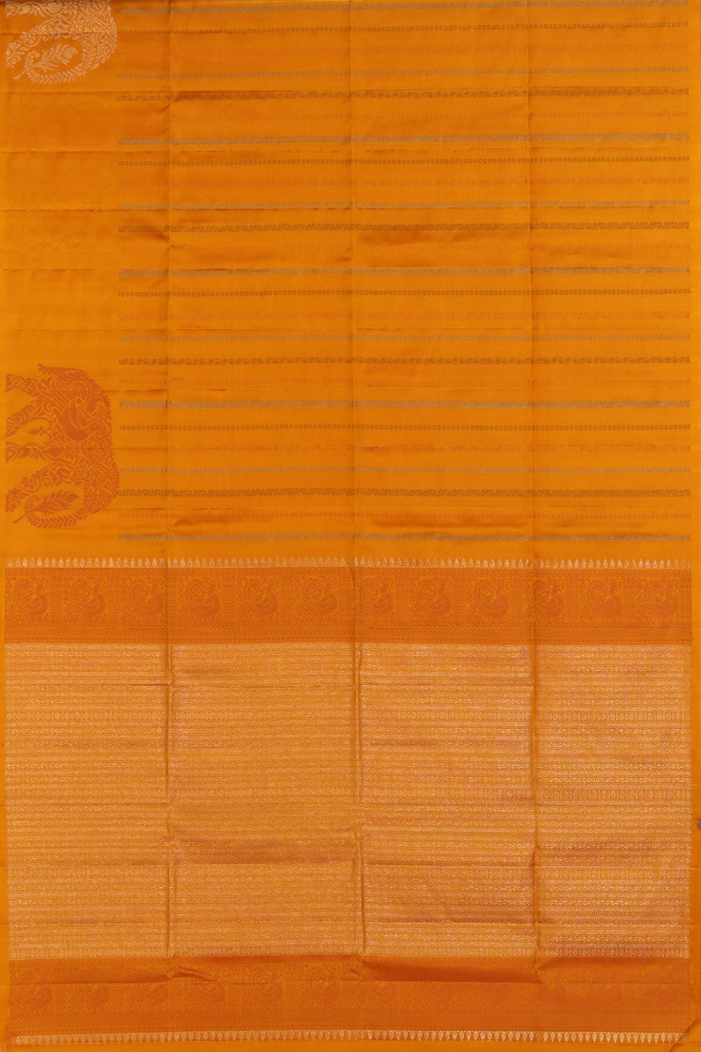 Image of Yellow South Silk Saree