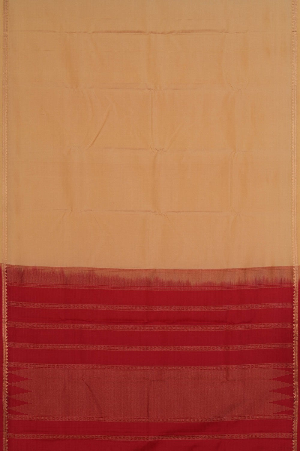 Cream South Silk Saree